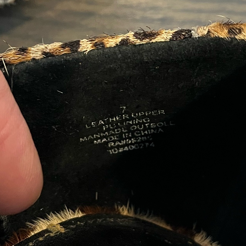 Express Leopard Print Pointed Toe Block Heel Shoe… - image 8